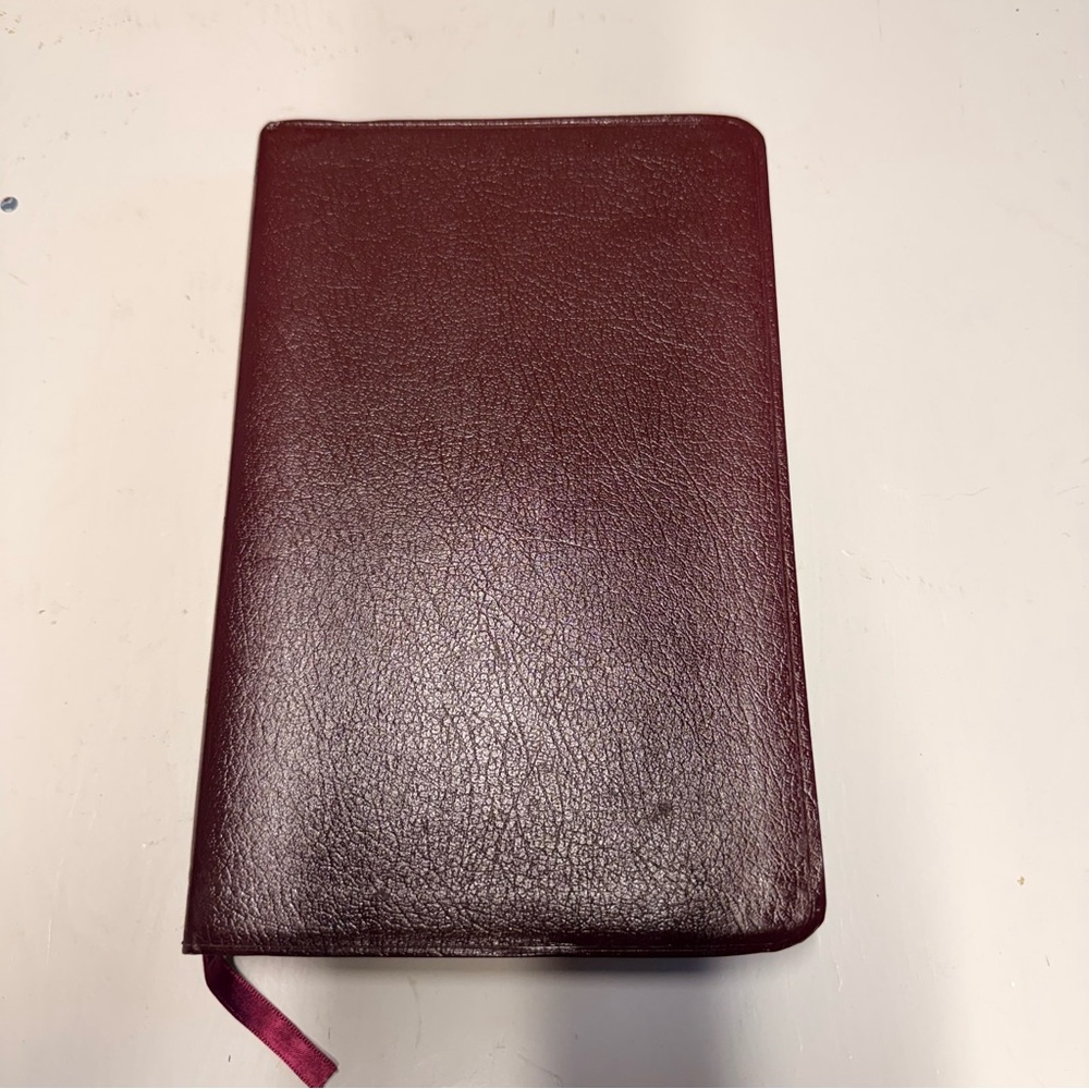 Burgundy Bonded Leather Holy Bible New Living Translation Slimline Edition